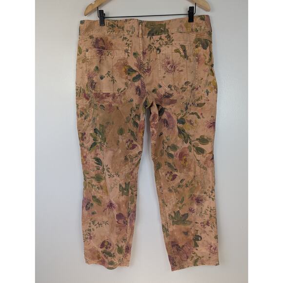 Pilcro Anthropologie Floral The Wanderer Low-Rise Pants - Picture 6 of 9